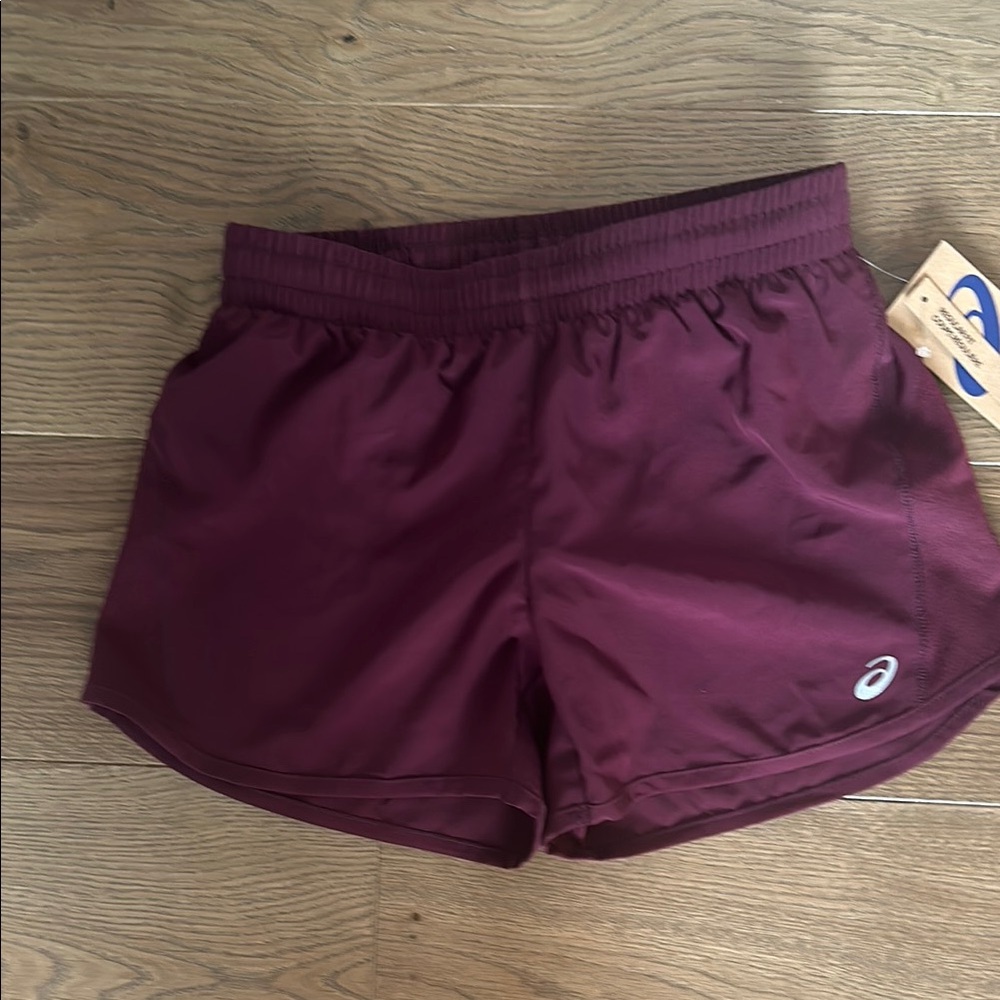 Asics Women's Burgundy Running Shorts